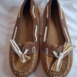 Michael Shannon Women's Tan Loafer/ Boat Shoe Size 7 M (narrow)